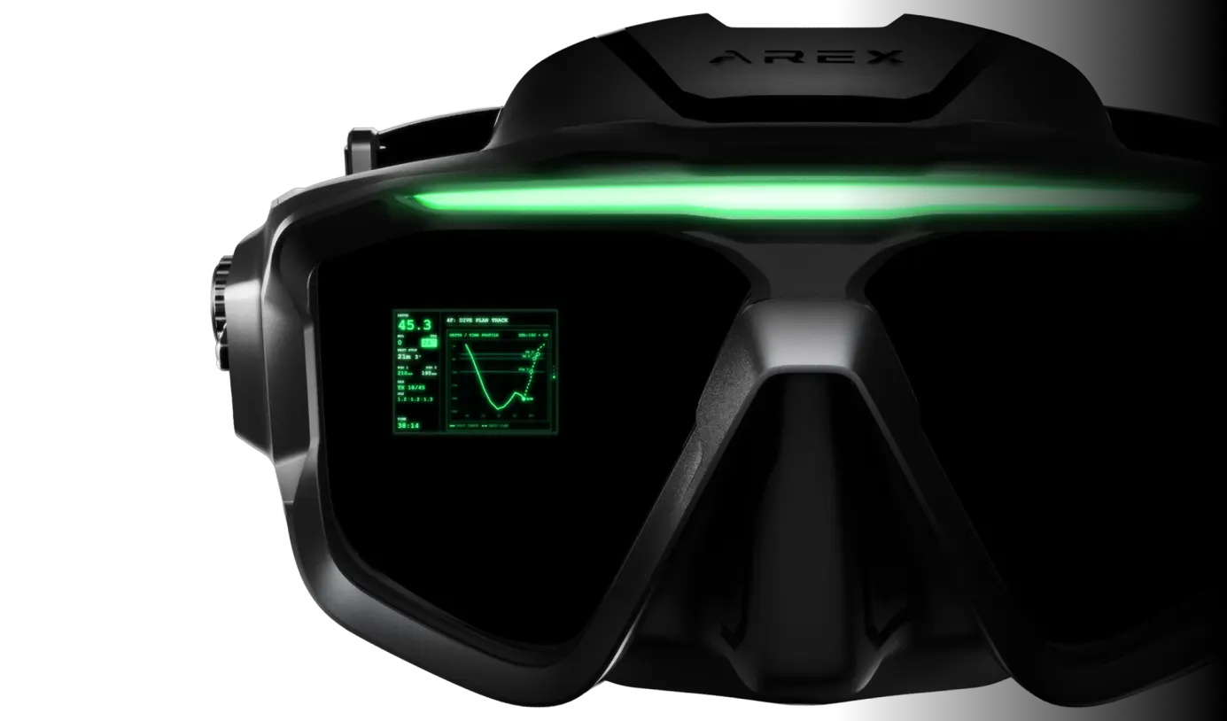 AREX ONE, la máscara de buceo que pone los datos del buzo directo en la vista